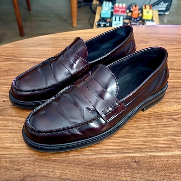 Ted Baker Oxblood Leather Penny Loafers - Picture 2 of 3